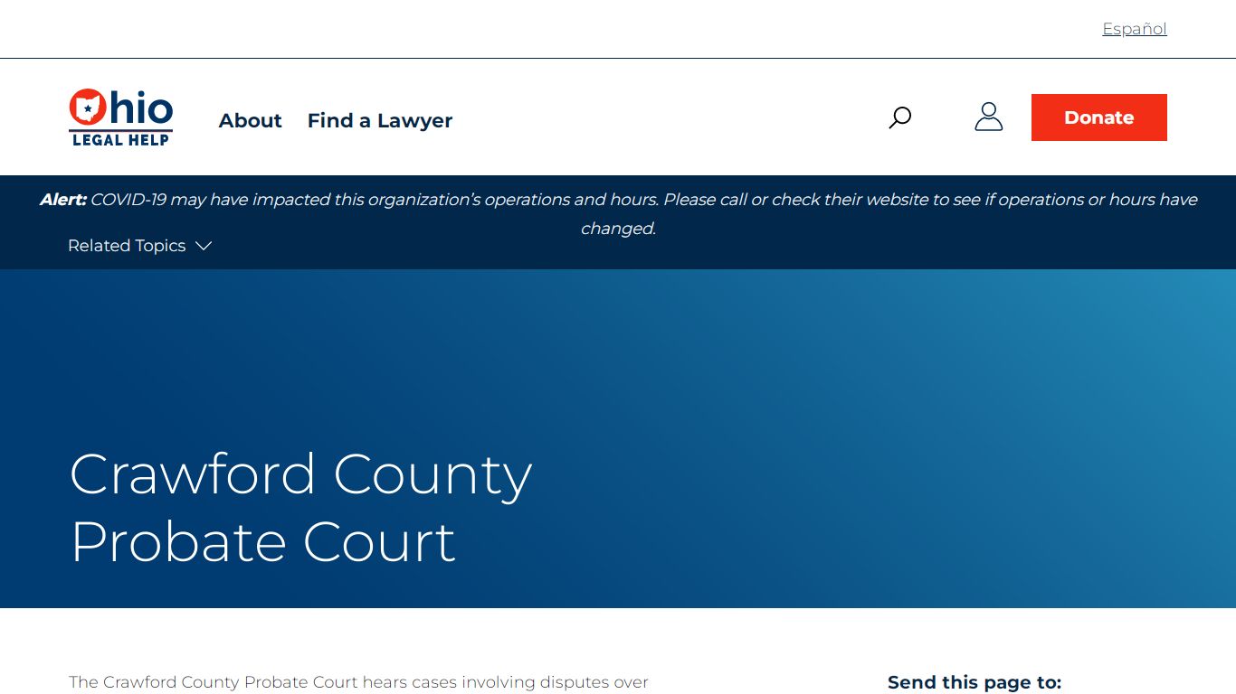 Crawford County Probate Court | Ohio Legal Help